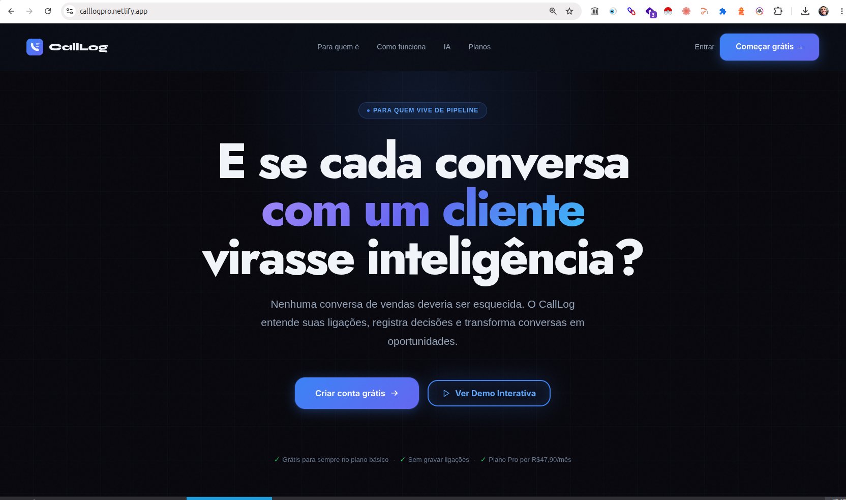 CallLog – Sales Conversation Intelligence